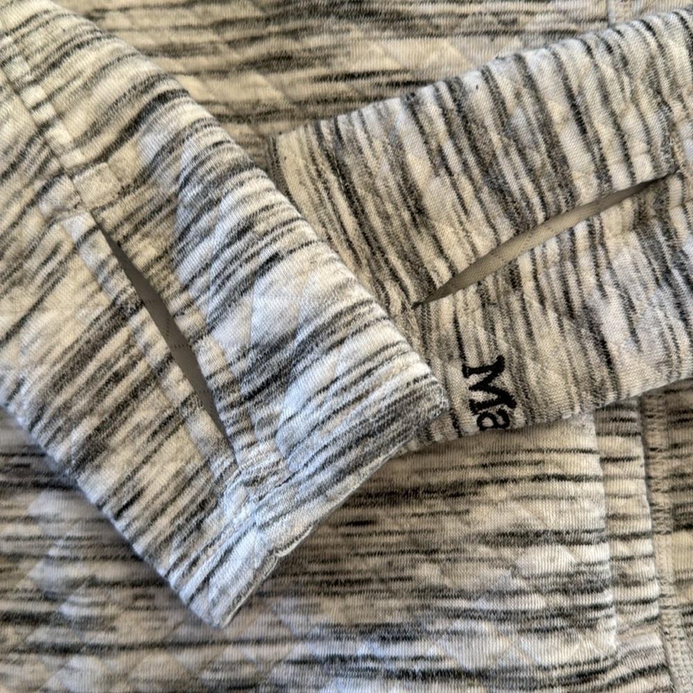 Marmot | Annie Quilted Pullover Sweatshirt | Cowl Neck |  Gray/White/Black | XS - Picture 5 of 8